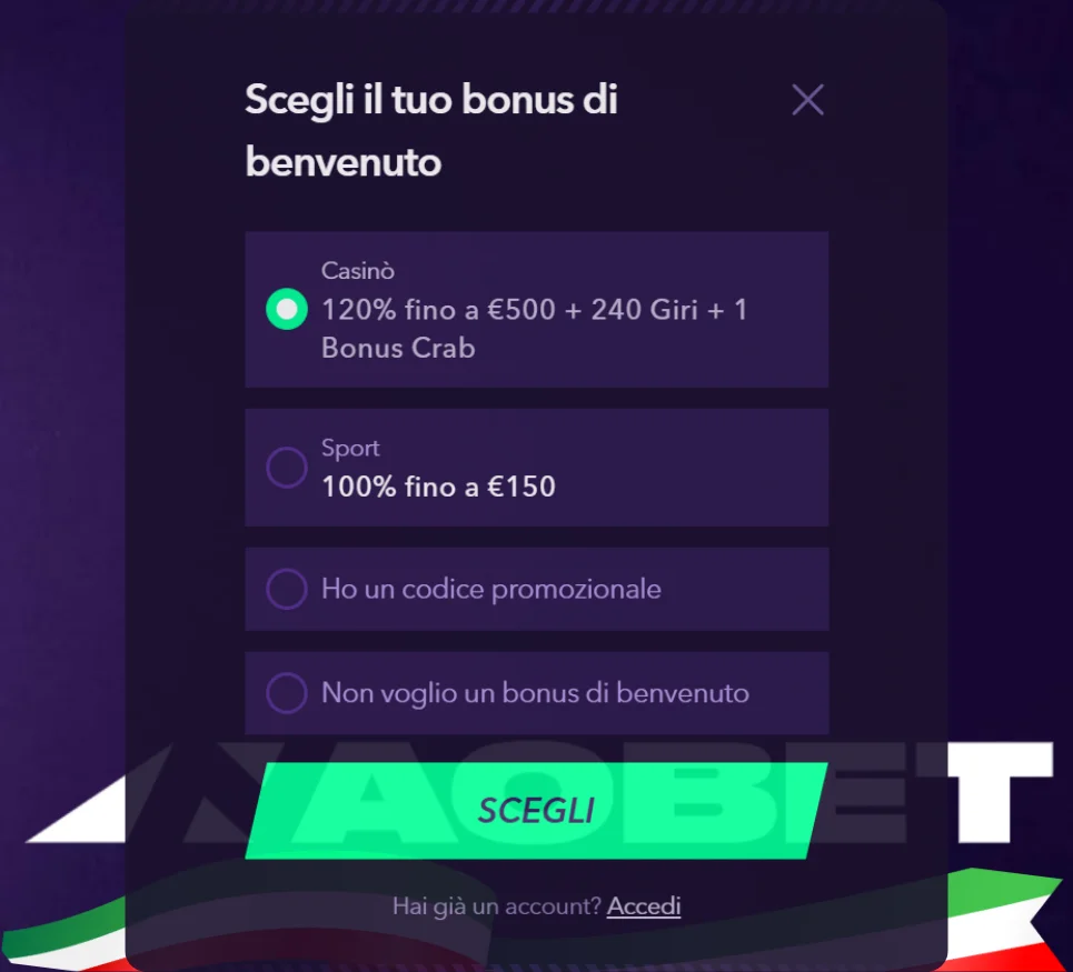 Naobet registrati